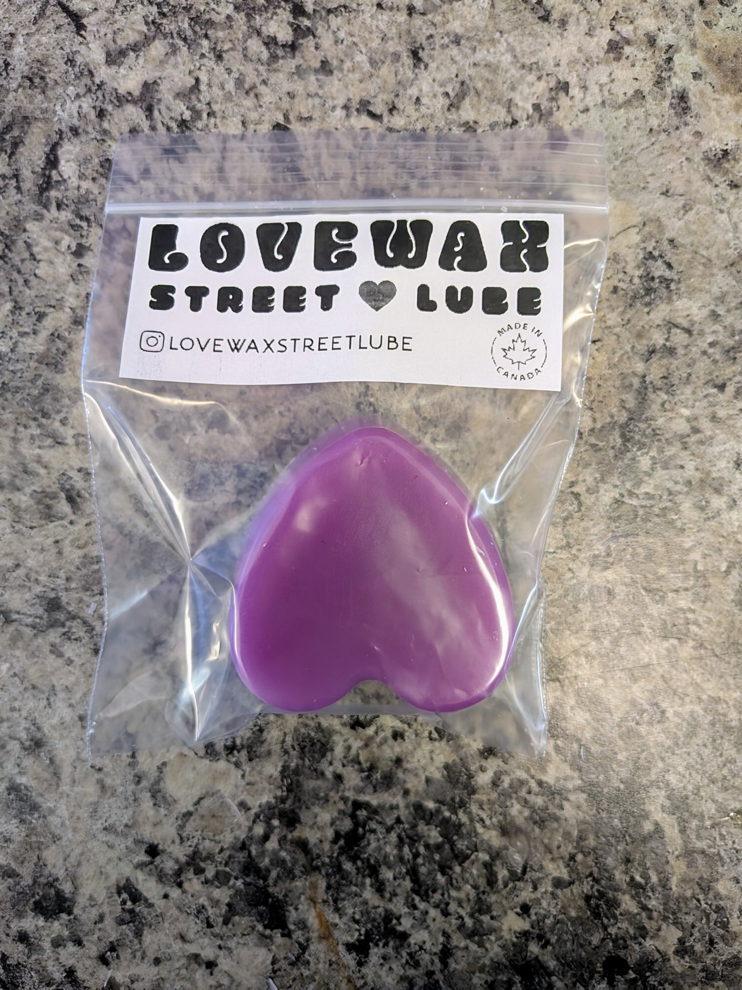Love Wax - Classic Heart - Purp